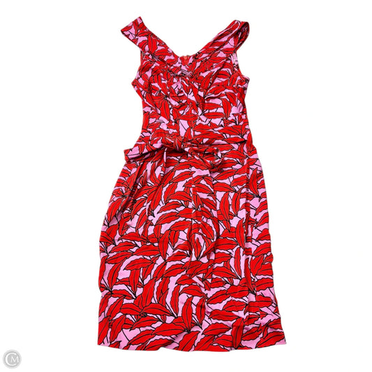 Dress Designer By Diane Von Furstenberg In Pink & Red, Size: Xxs