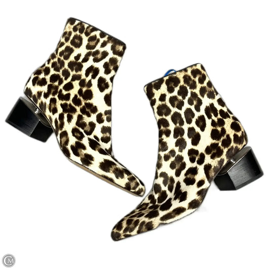 Boots Luxury Designer By Alexander Wang In Leopard Print, Size: 6.5