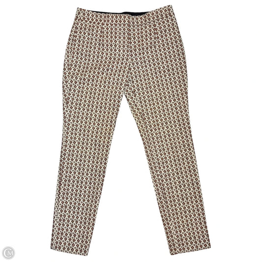 Pants Designer By Tory Burch In Cream & Orange, Size: 0