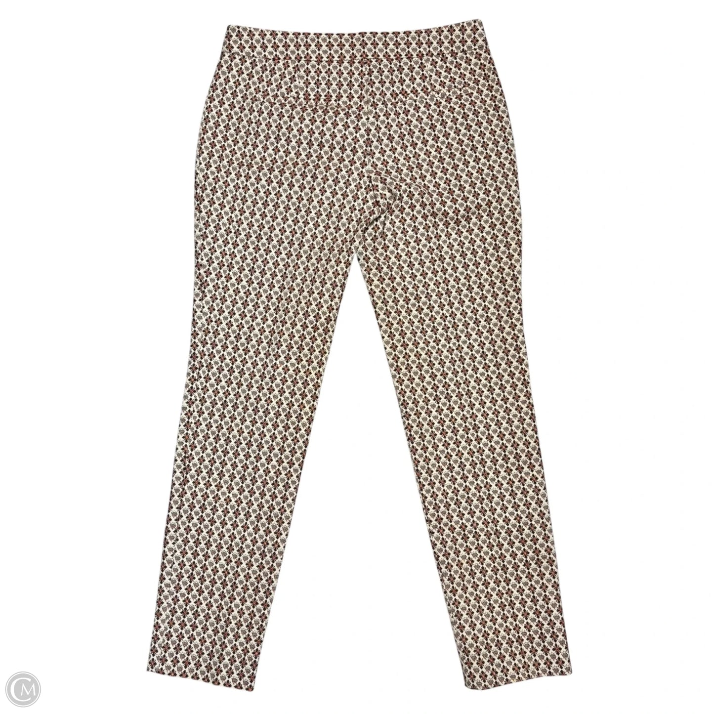 Pants Designer By Tory Burch In Cream & Orange, Size: 0