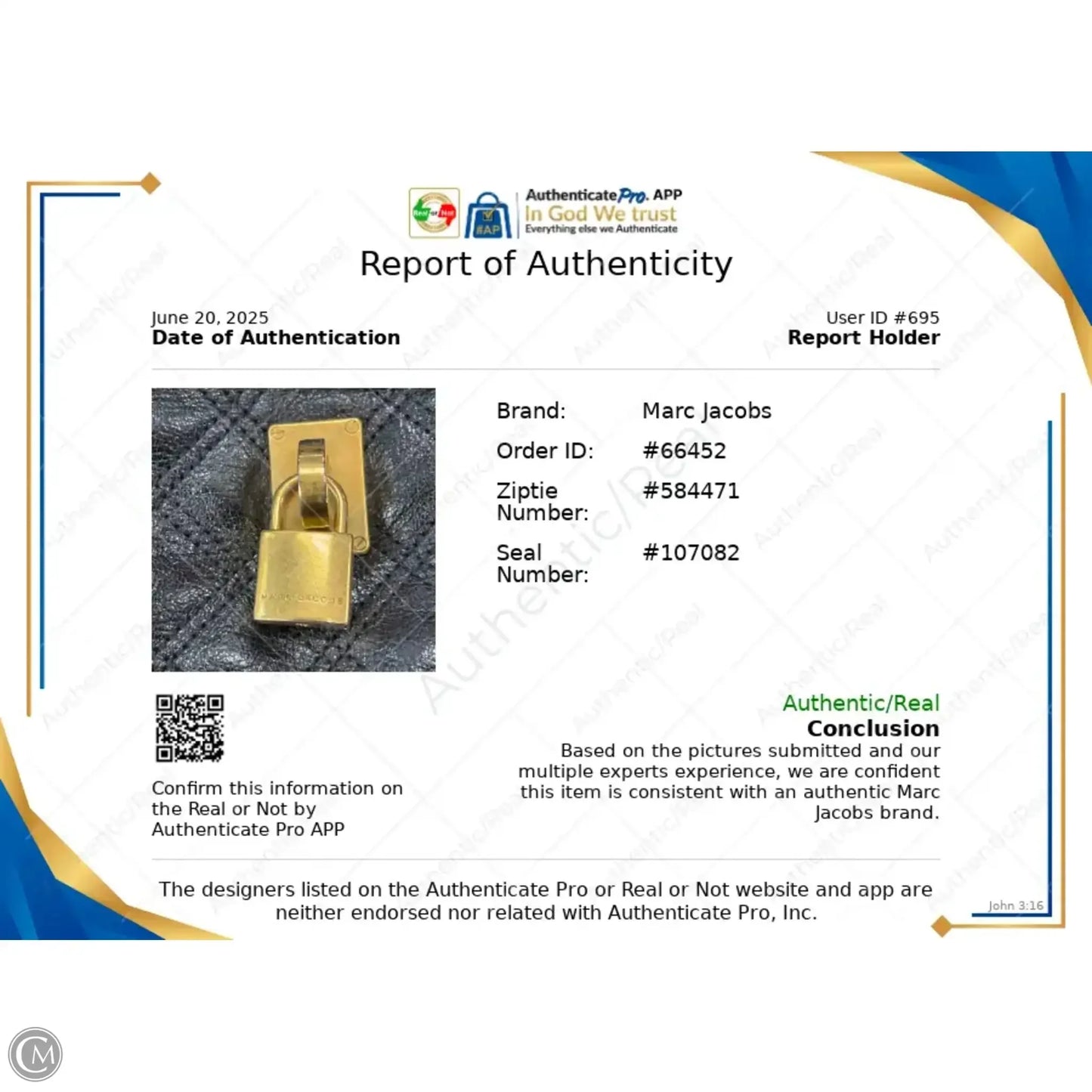 Handbag Designer By Marc Jacobs, Size: Large