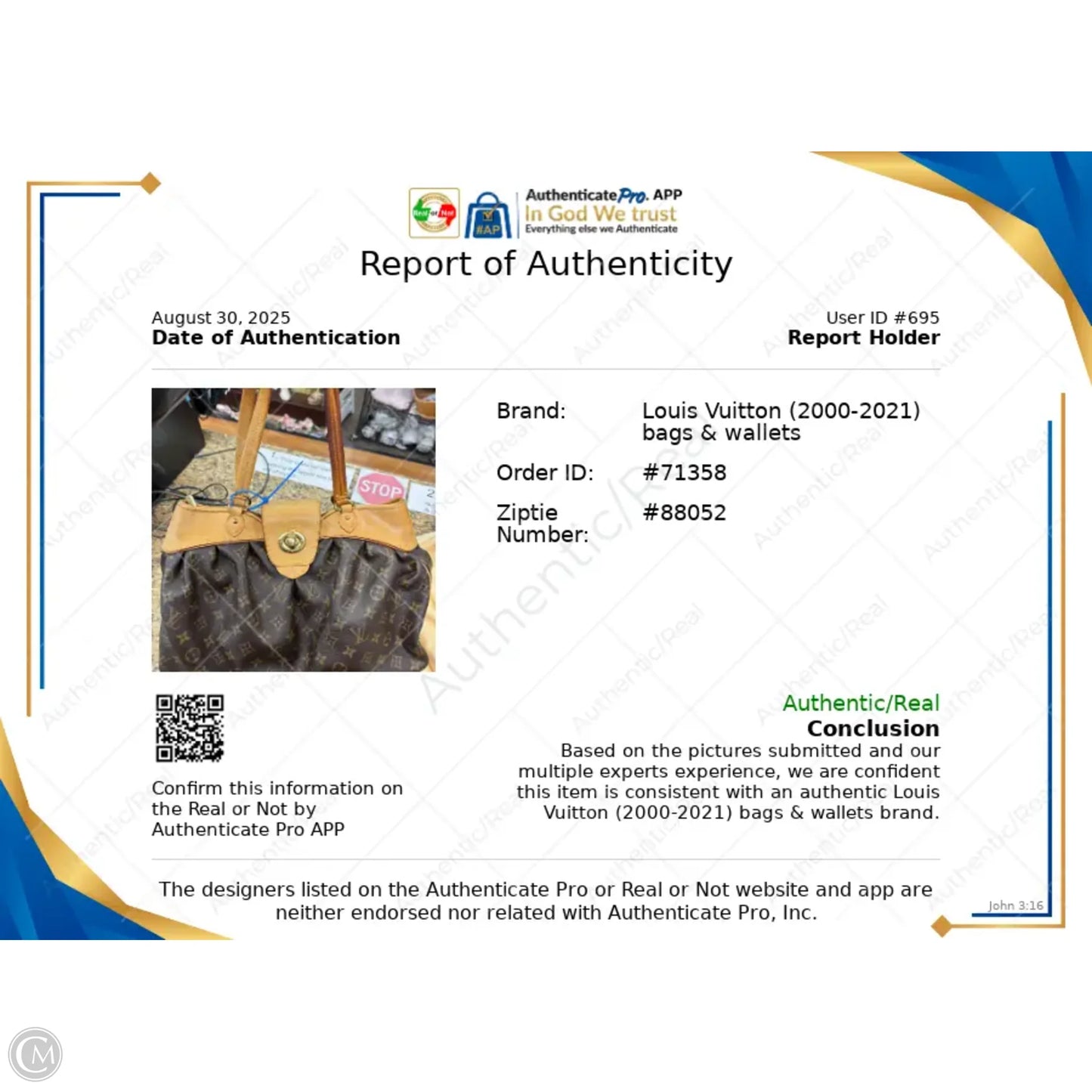 Handbag Luxury Designer By Louis Vuitton, Size: Large