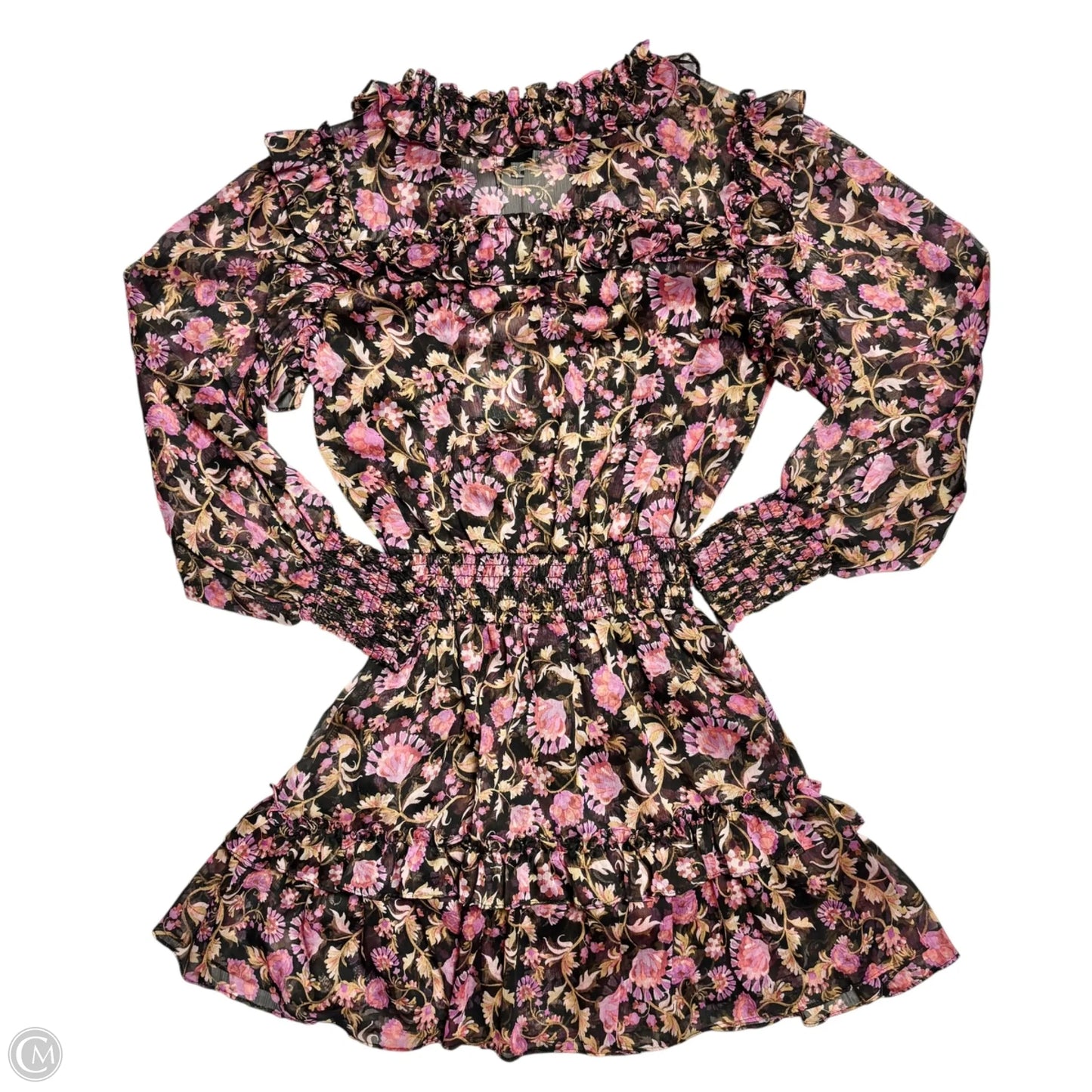 Dress Designer By Misa In Pink & Purple, Size: Xs