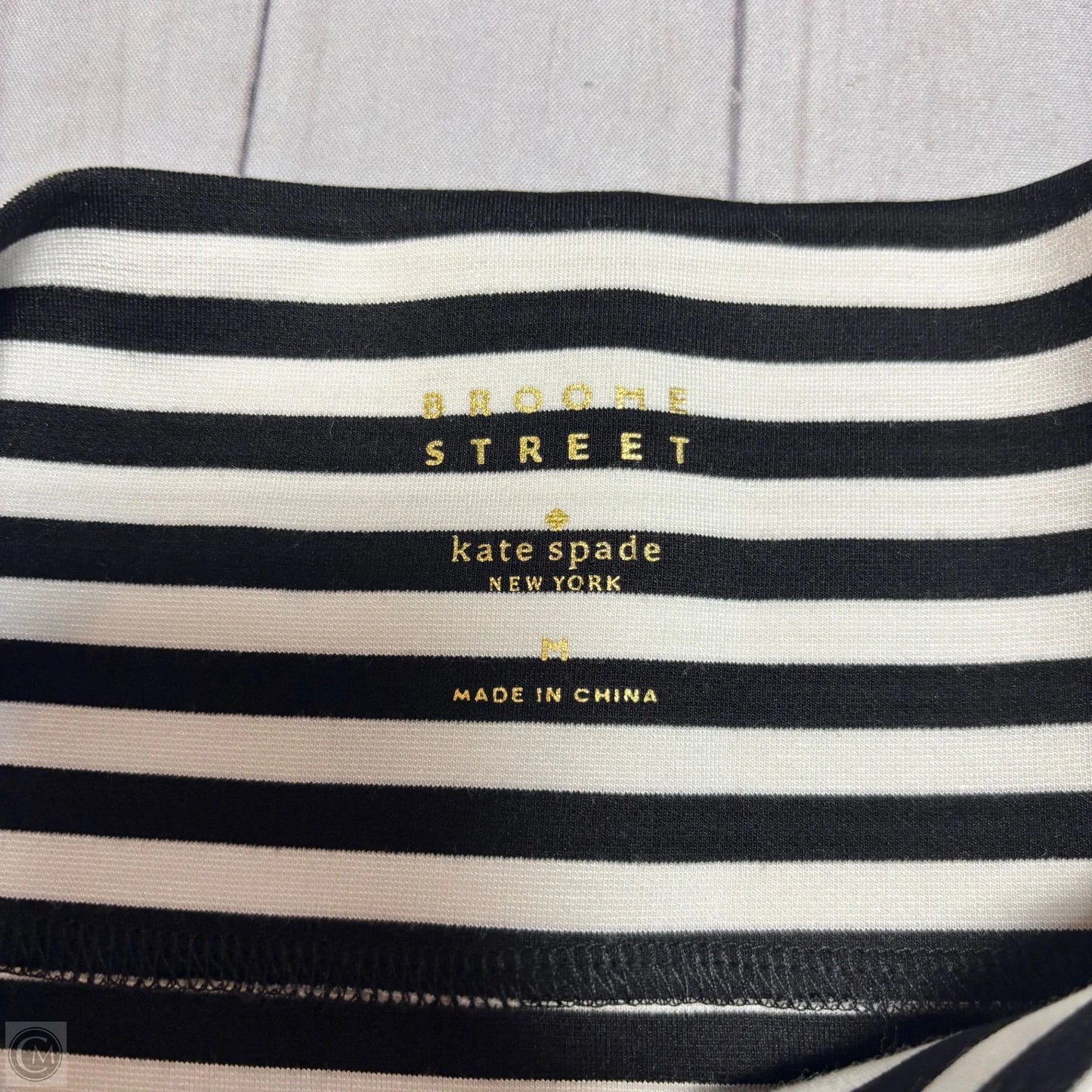 Dress Designer By Kate Spade In Striped Pattern, Size: M