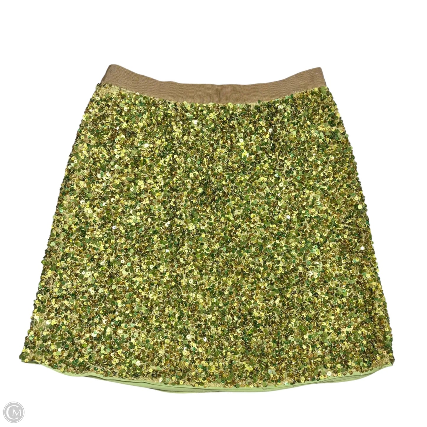 Skirt Designer By Kate Spade In Gold & Green, Size: 6