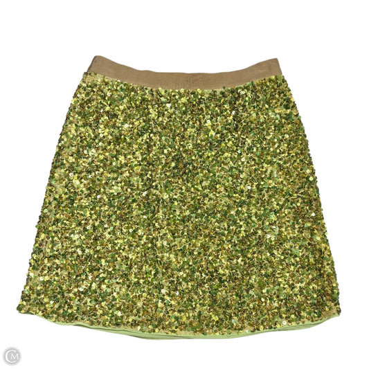 Skirt Designer By Kate Spade In Gold & Green, Size: 6