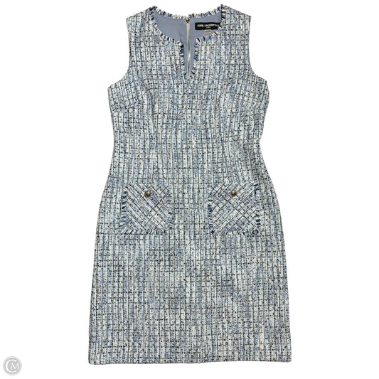 Dress Designer By Karl Lagerfeld In Blue, Size: M