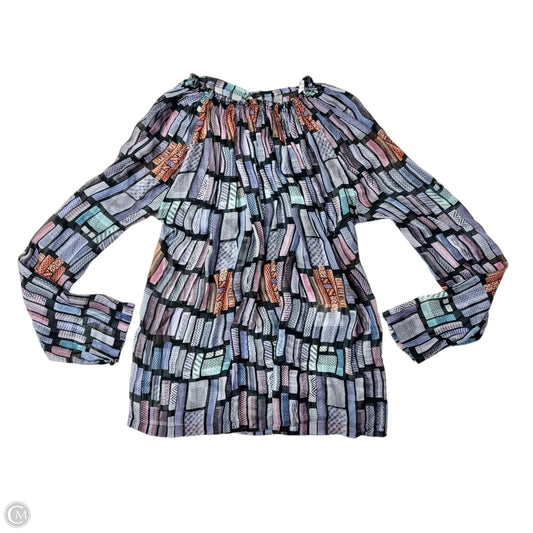 Top Long Sleeve Designer By See By Chloe In Blue & Purple, Size: S