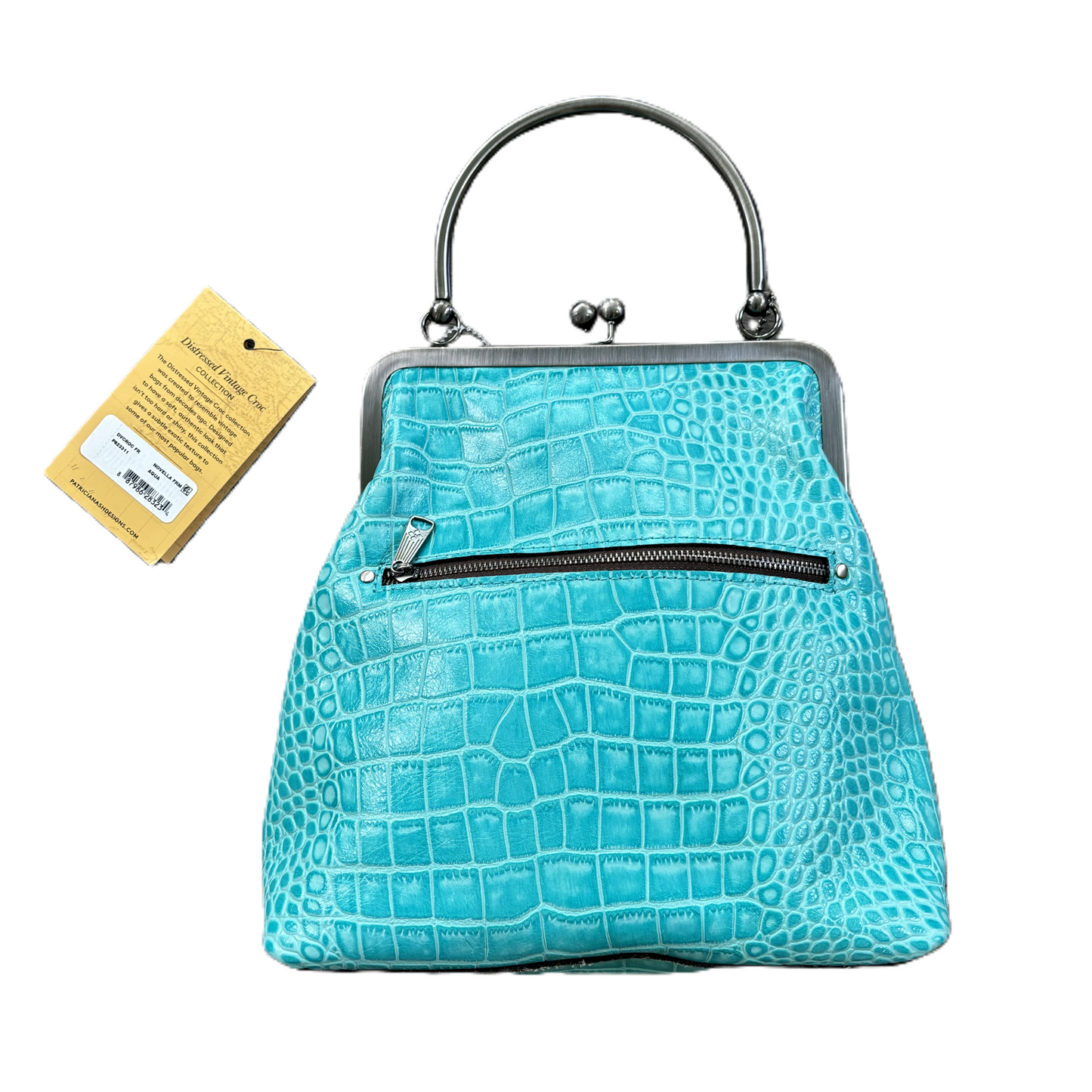 Crossbody Designer By Patricia Nash in Aqua, Size: Medium