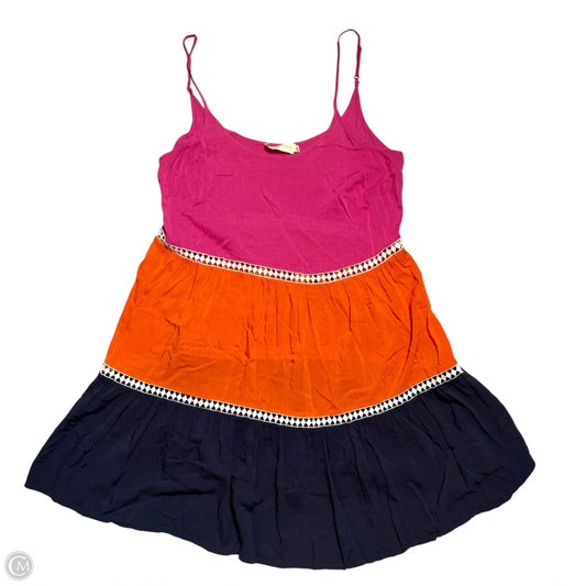 Top Sleeveless Designer By Tory Burch In Orange & Pink, Size: Xs