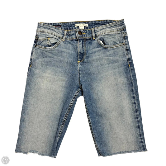 Shorts Designer By Alice + Olivia In Blue Denim, Size: 10
