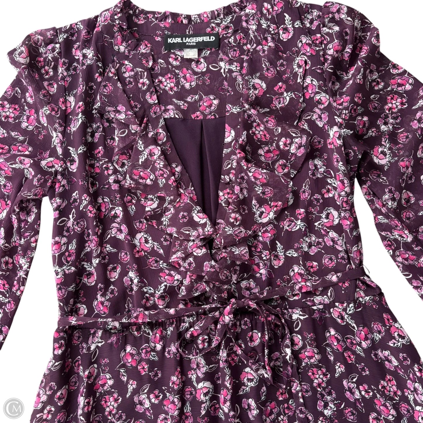 Dress Designer By Karl Lagerfeld In Purple, Size: Xs