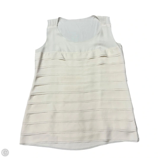 Top Short Sleeve Designer By Tory Burch In Cream, Size: S
