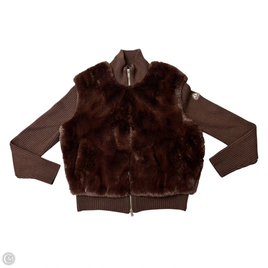 Jacket Faux Fur & Sherpa By Moose Knuckles Canada In Brown, Size: L