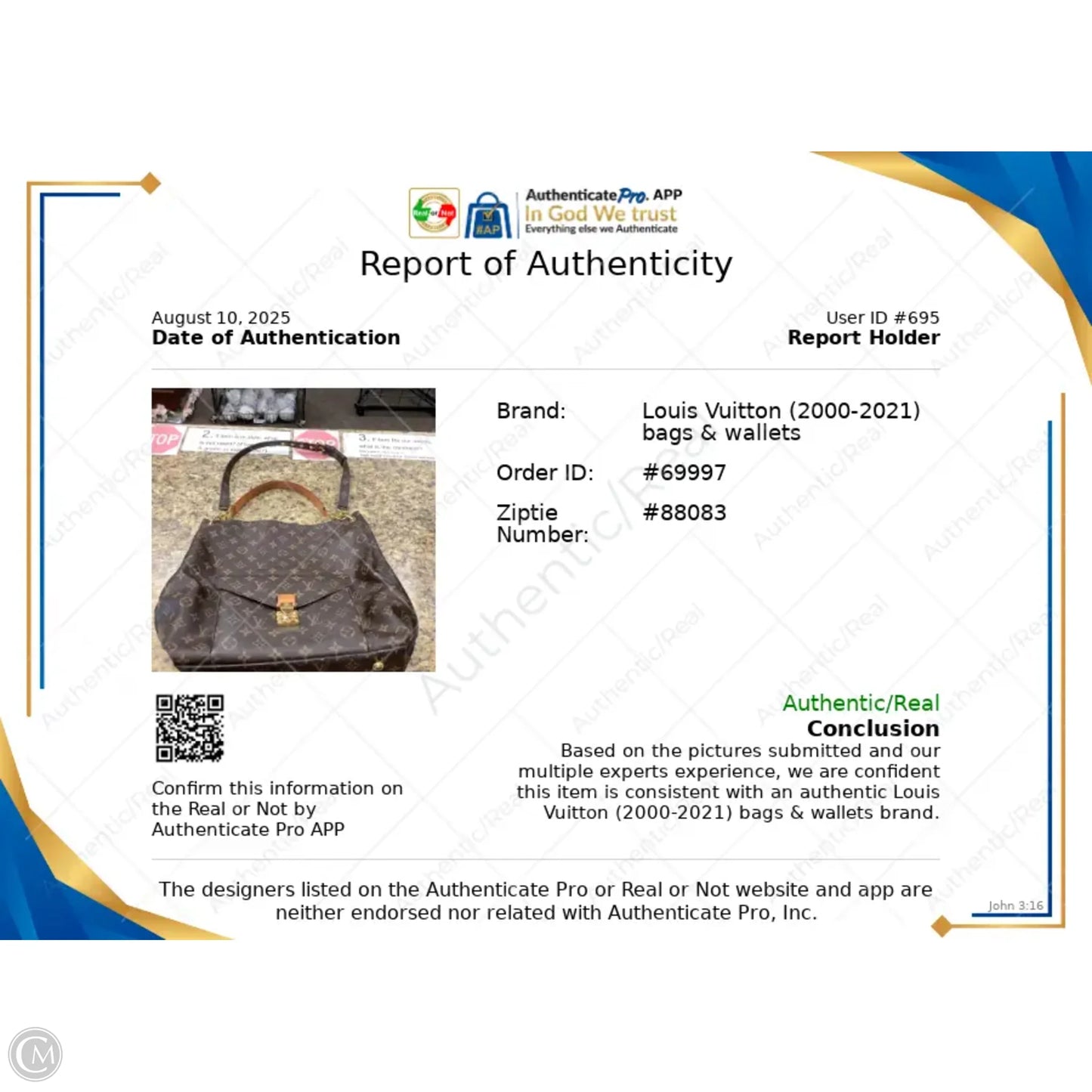 Handbag Luxury Designer By Louis Vuitton, Size: Medium