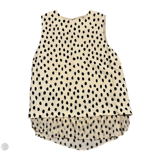 Top Sleeveless Designer By Kate Spade In Black & Pink, Size: Xs