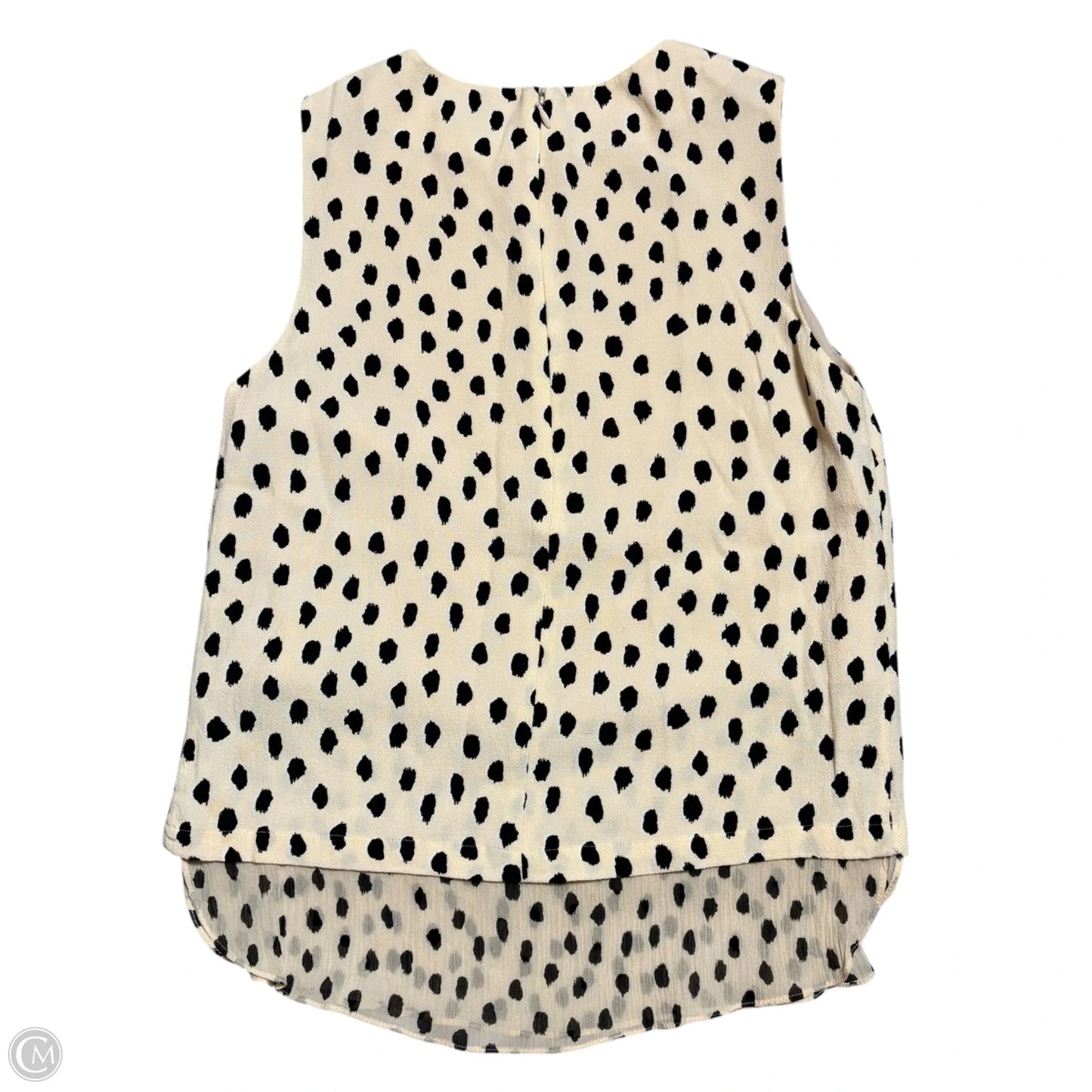 Top Sleeveless Designer By Kate Spade In Black & Pink, Size: Xs
