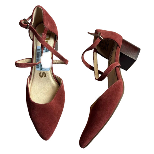 Shoes Heels Block By Hush Puppies In Red, Size: 7.5