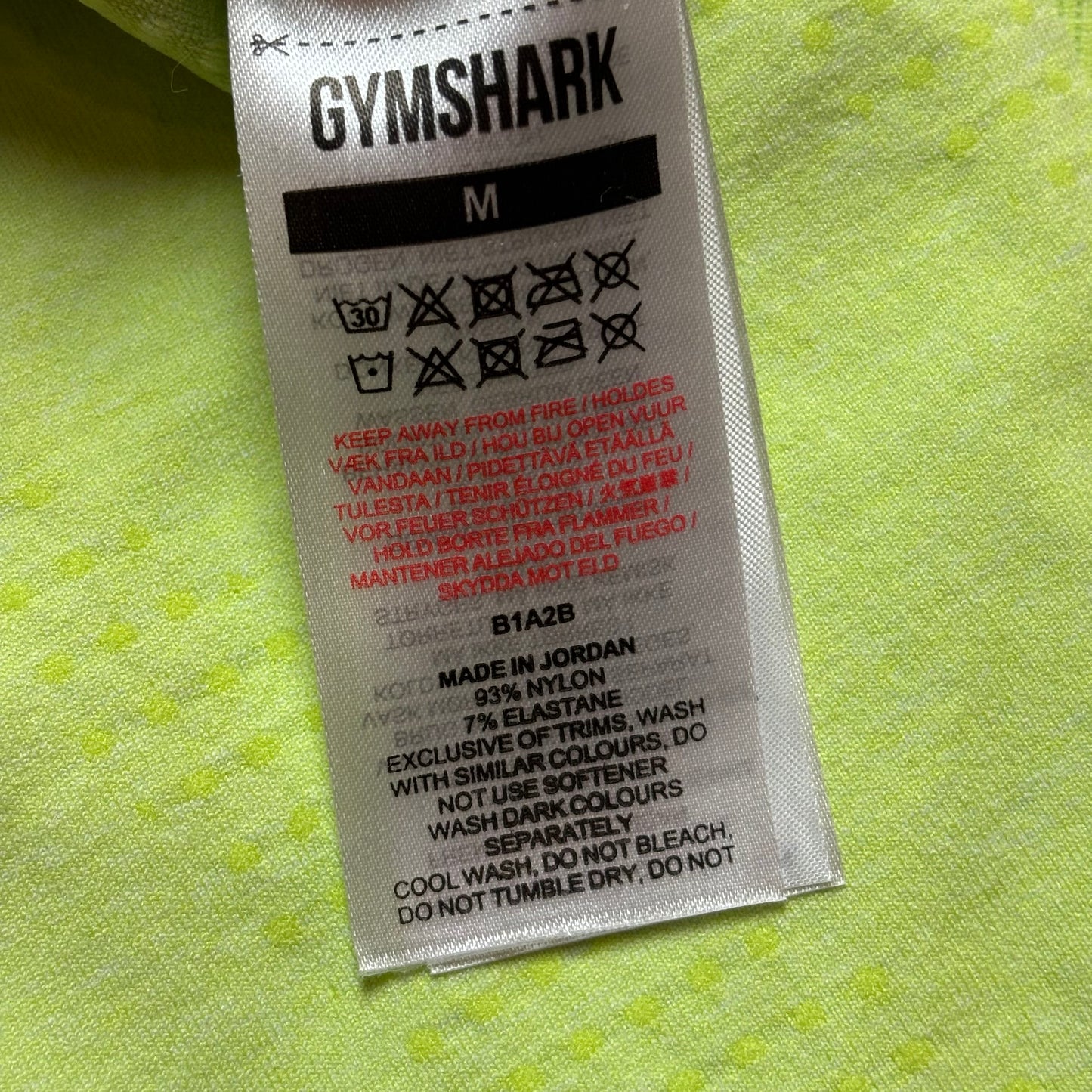 Athletic Leggings By Gym Shark In Green, Size: M