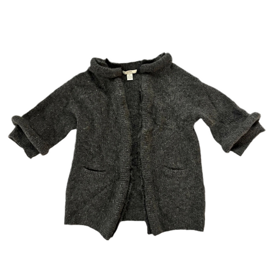 Sweater Cardigan Designer By Neiman Marcus In Grey, Size: L