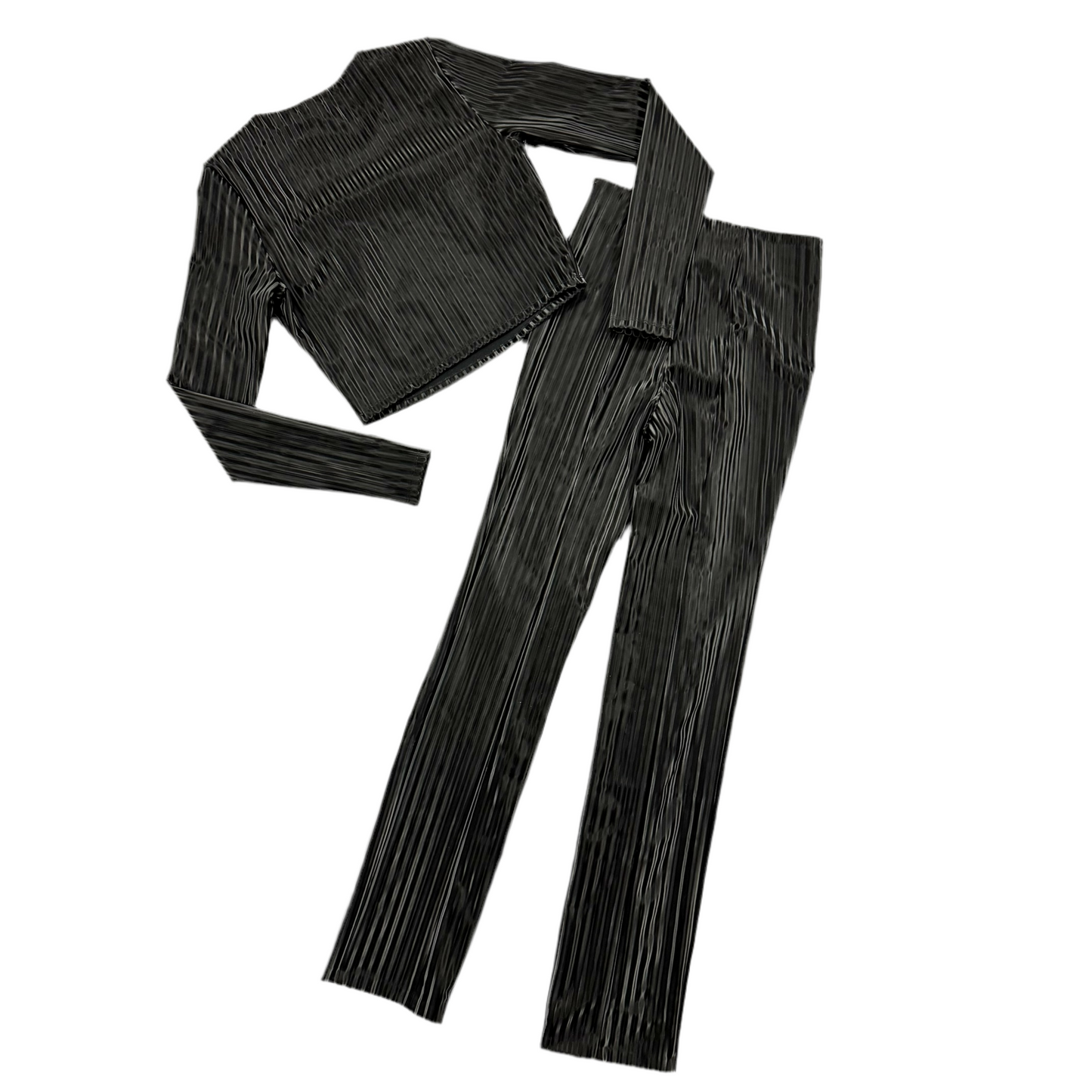 Pants Set 2pc By Good American In Black, Size: M