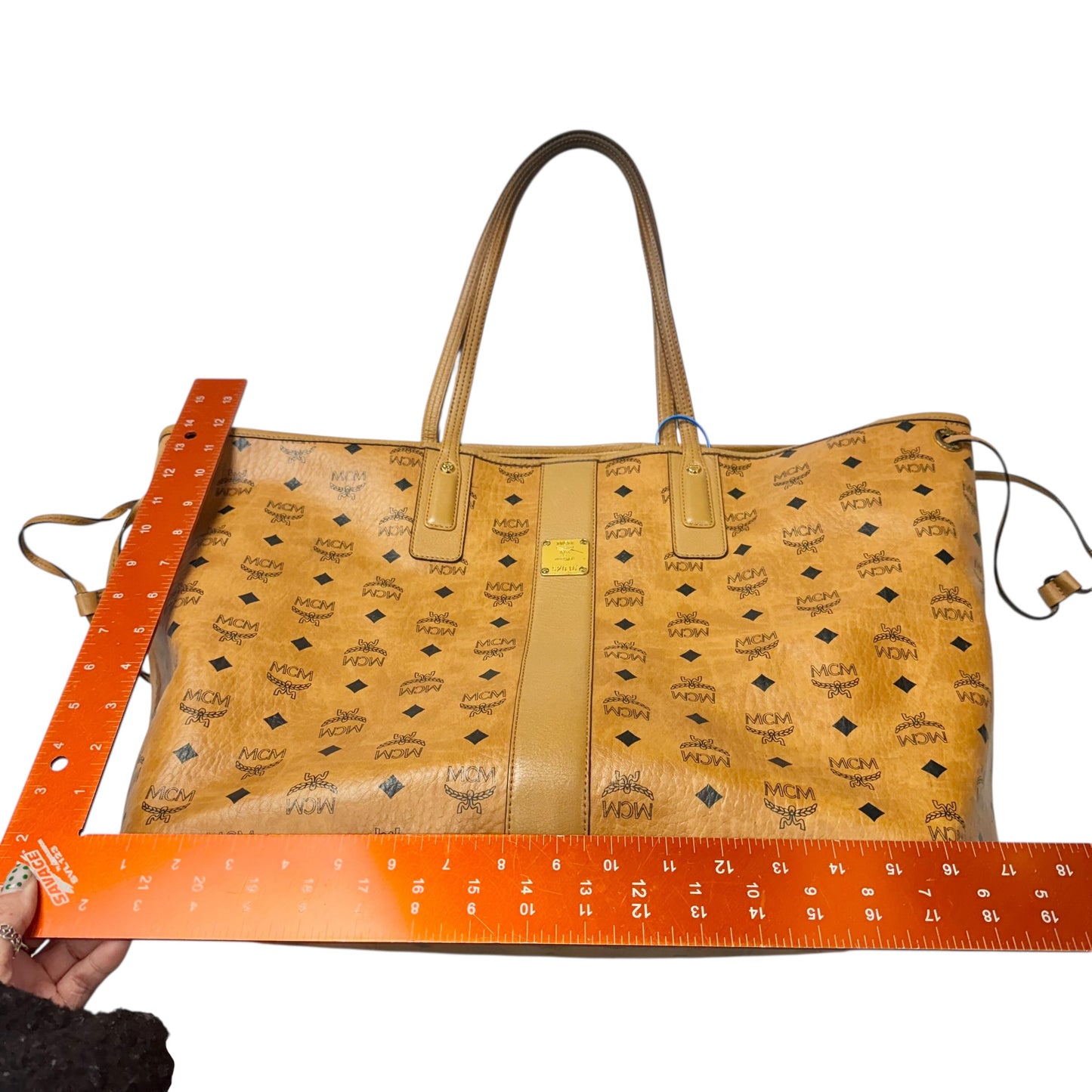Tote Luxury Designer By Mcm, Size: Large