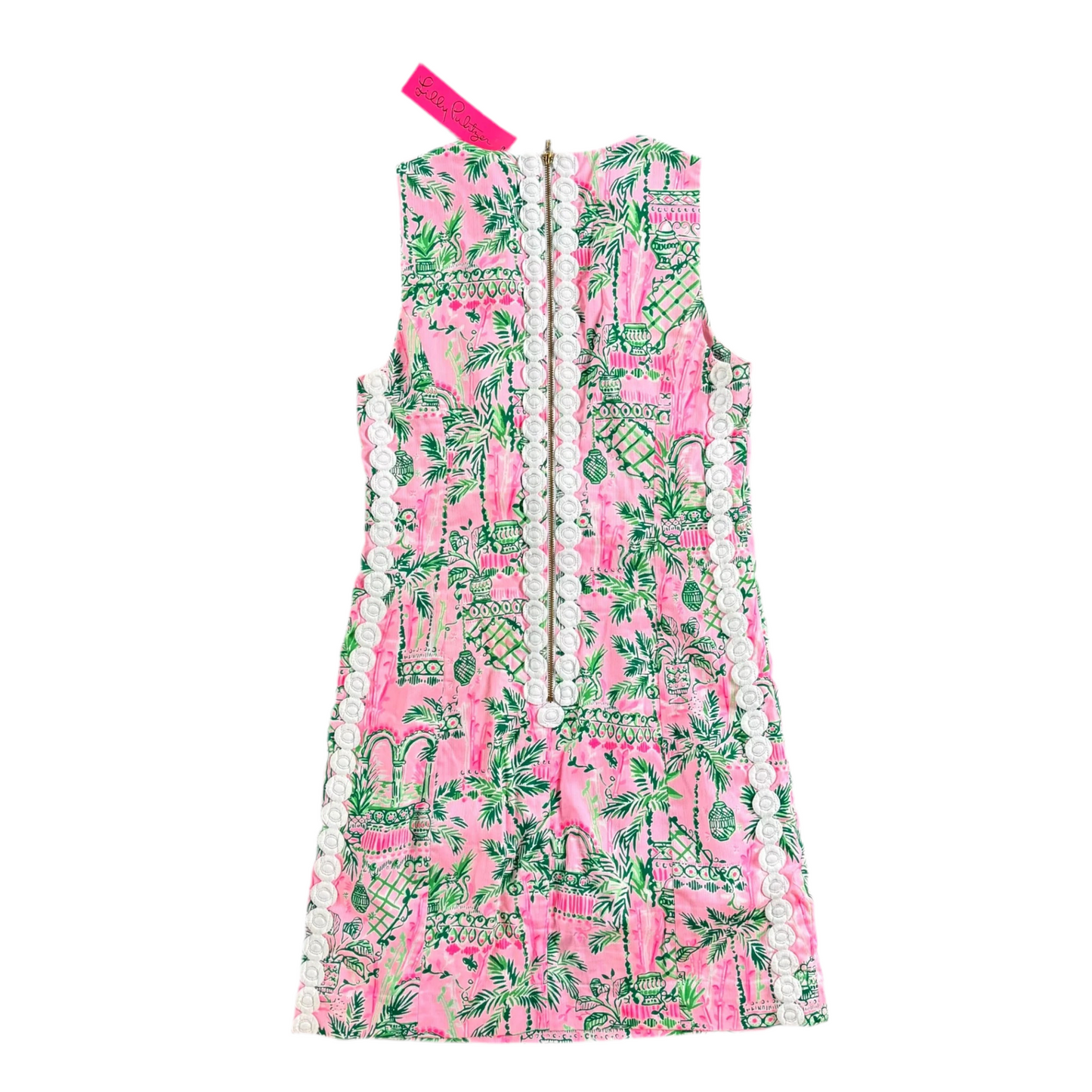 Dress Designer By Lilly Pulitzer In Green & Pink, Size: Xs