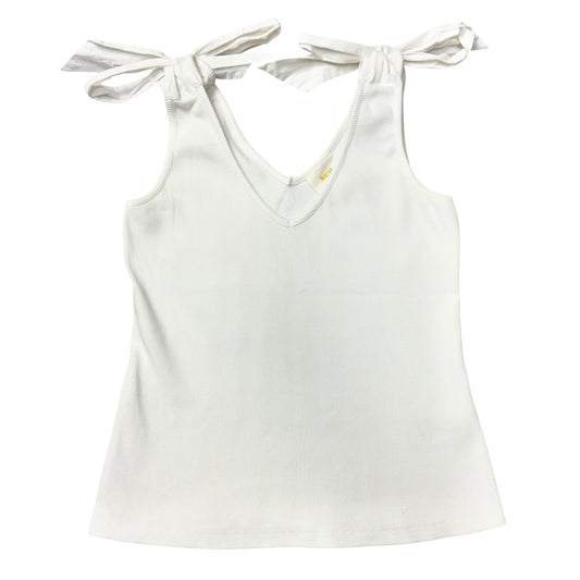 Top Sleeveless By Maeve In White, Size: M