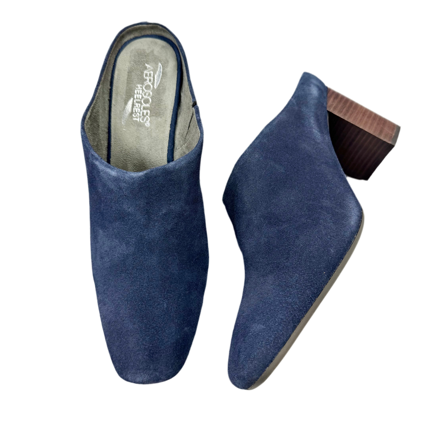 Shoes Heels Block By Aerosoles In Navy, Size: 10