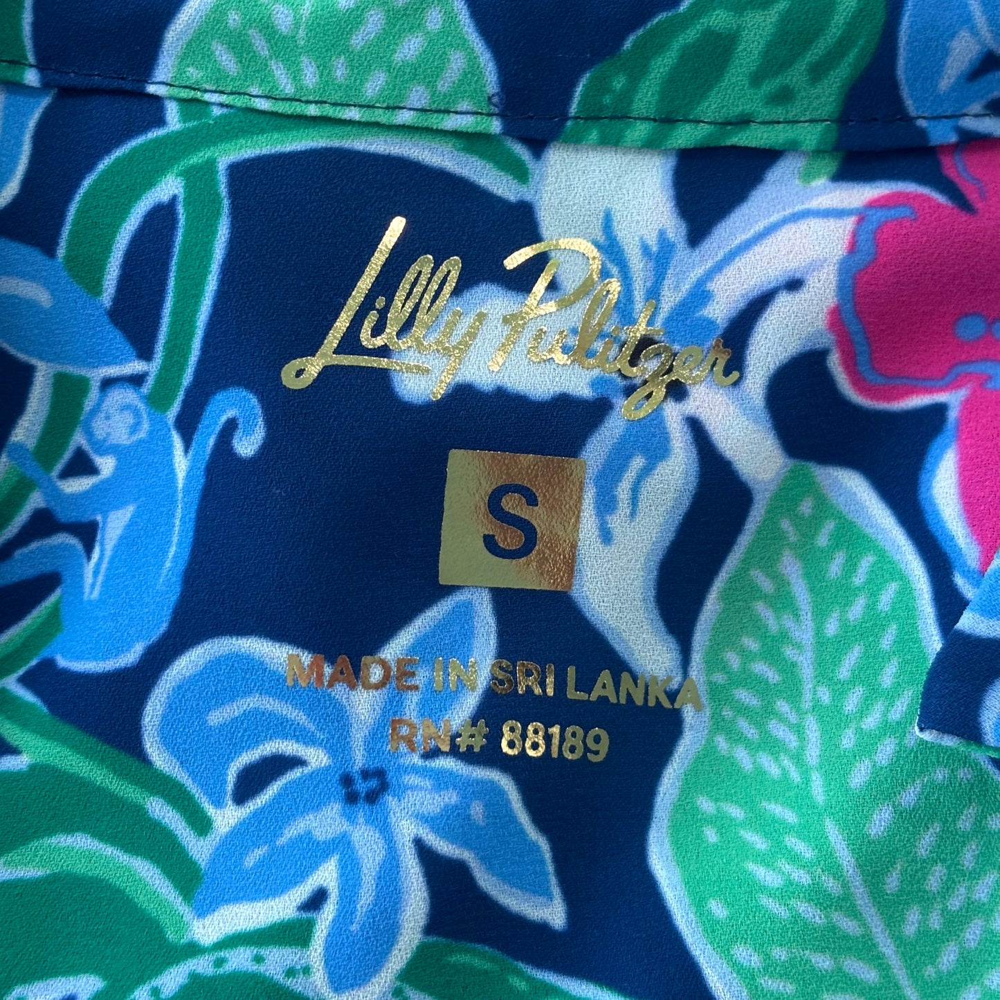 Dress Designer By Lilly Pulitzer In Blue & Green, Size: S