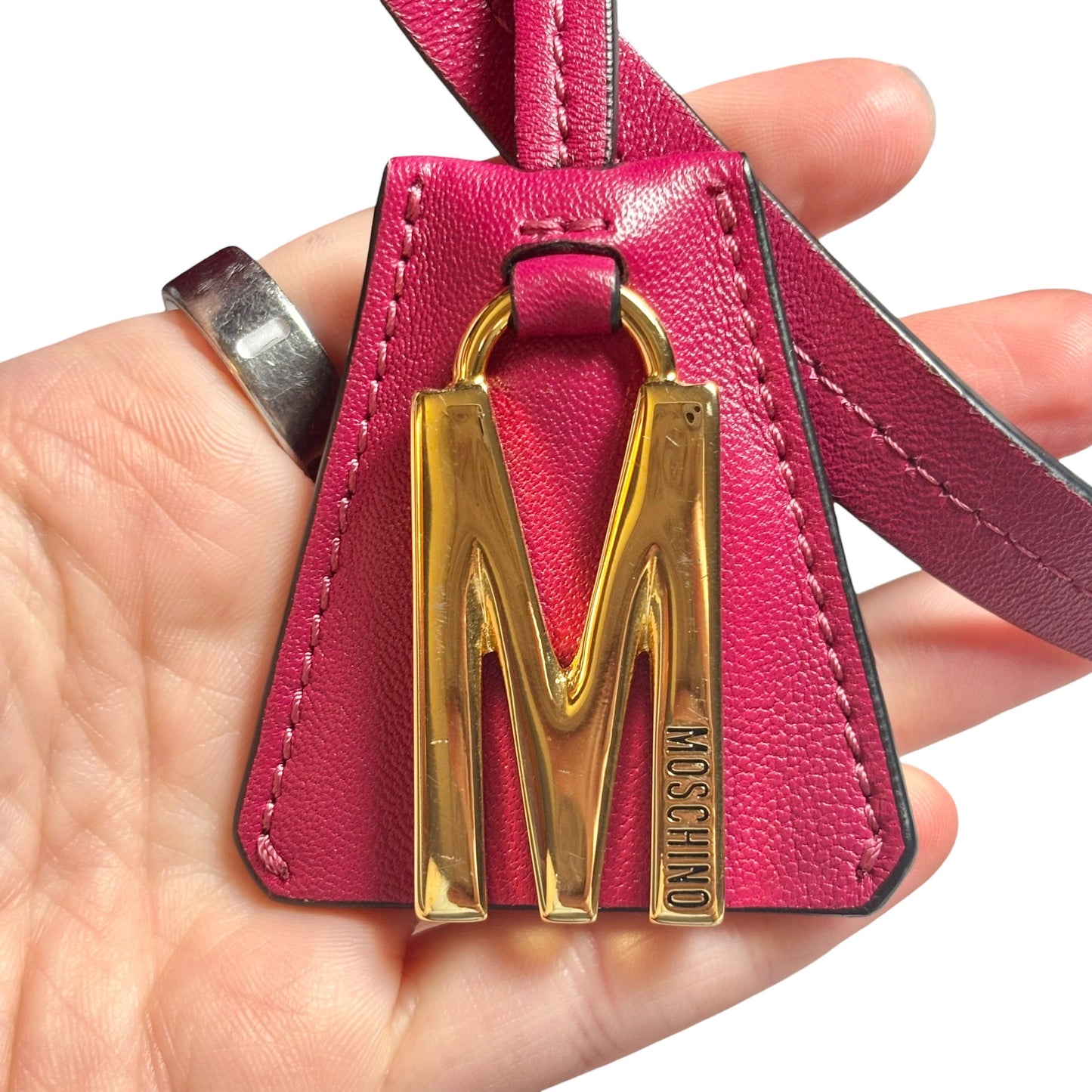 Tote Luxury Designer By Moschino, Size: Large