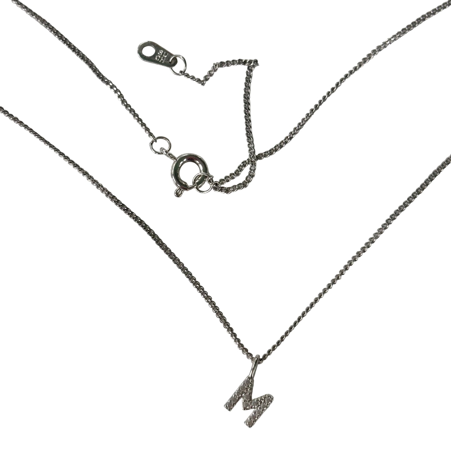Necklace Charm letter M