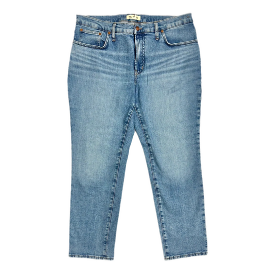 Jeans Straight By Madewell In Blue Denim, Size: 14
