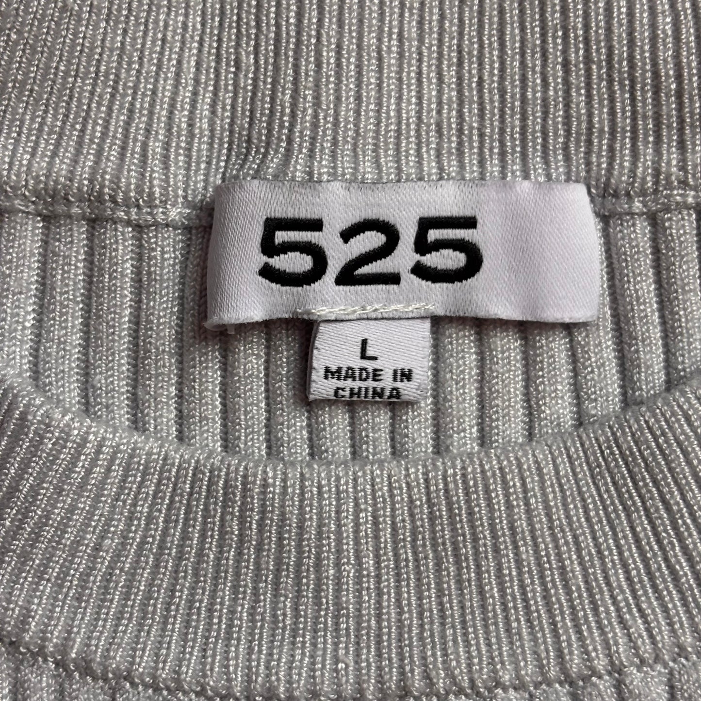 Top Long Sleeve By 525 In Grey, Size: L