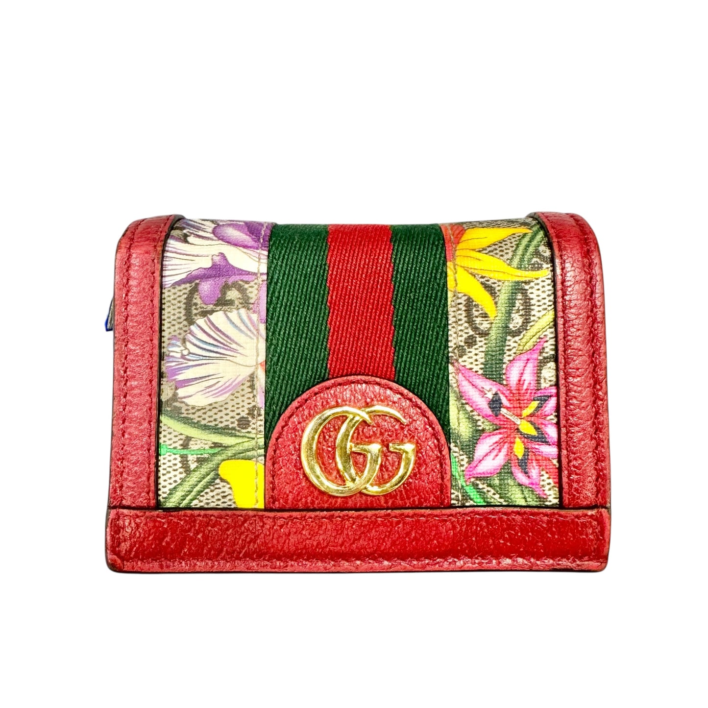 Wallet Luxury Designer by Gucci In Floral Print, Size: Small