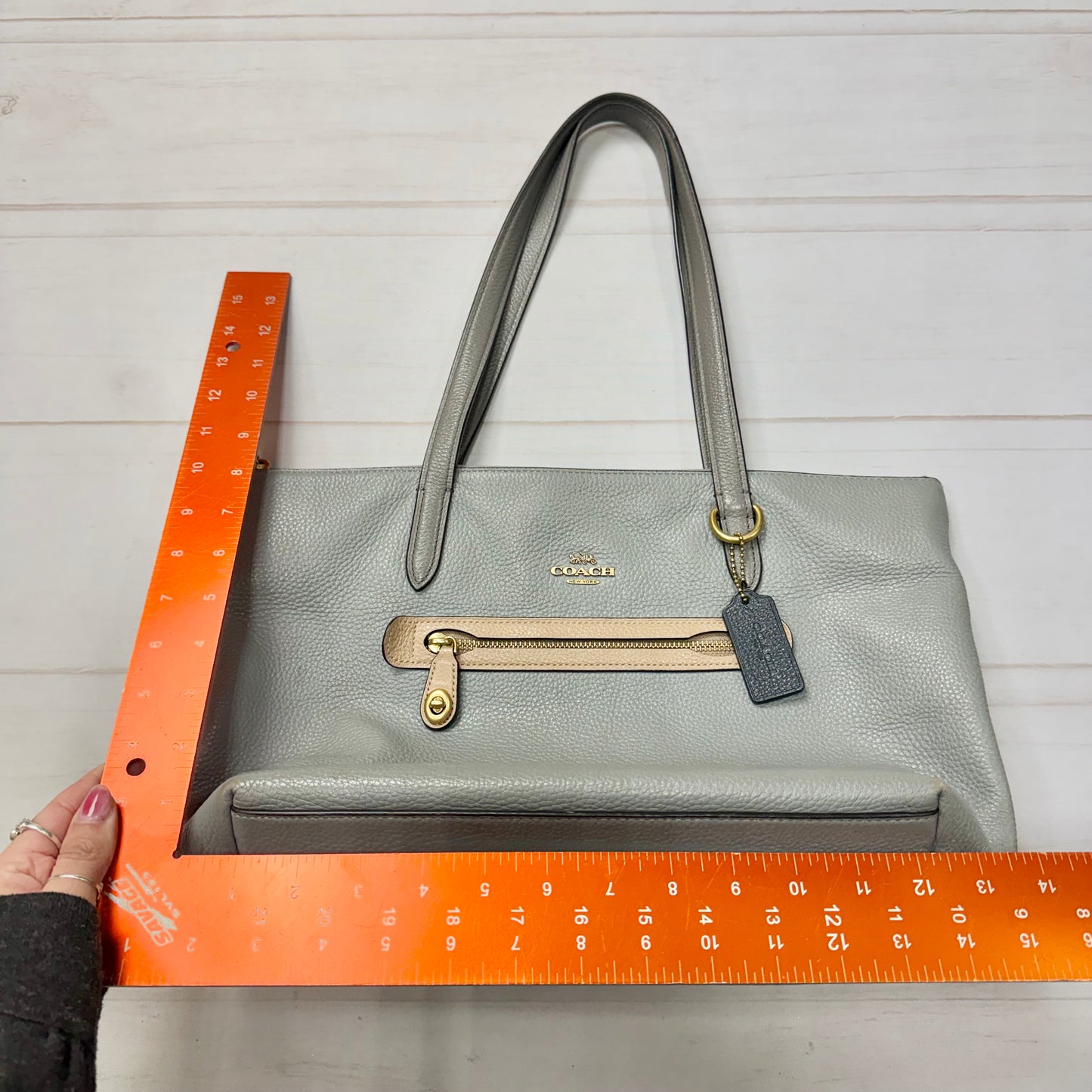 Tote Designer By Coach, Size: Large