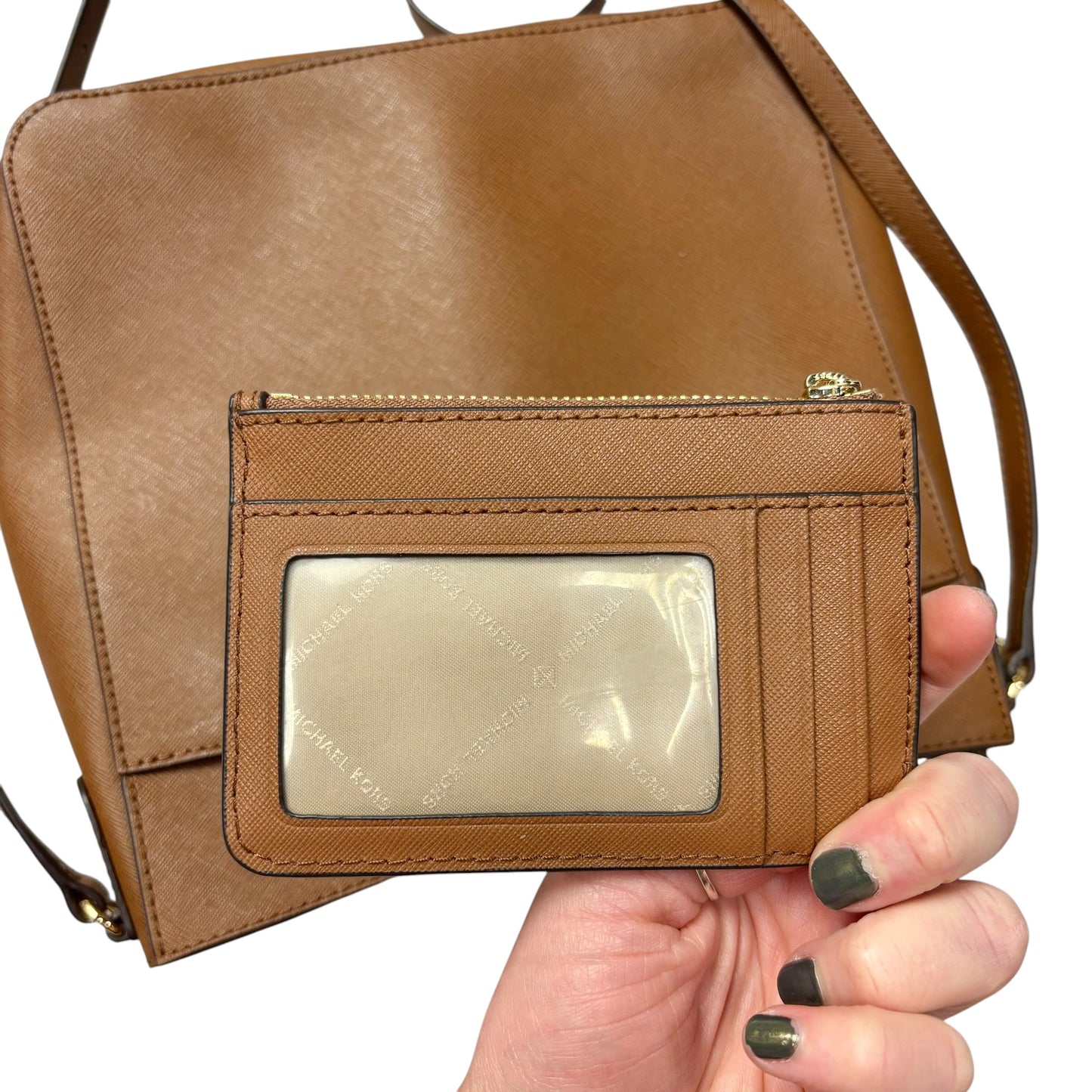Crossbody Leather By Michael By Michael Kors, Size: Medium