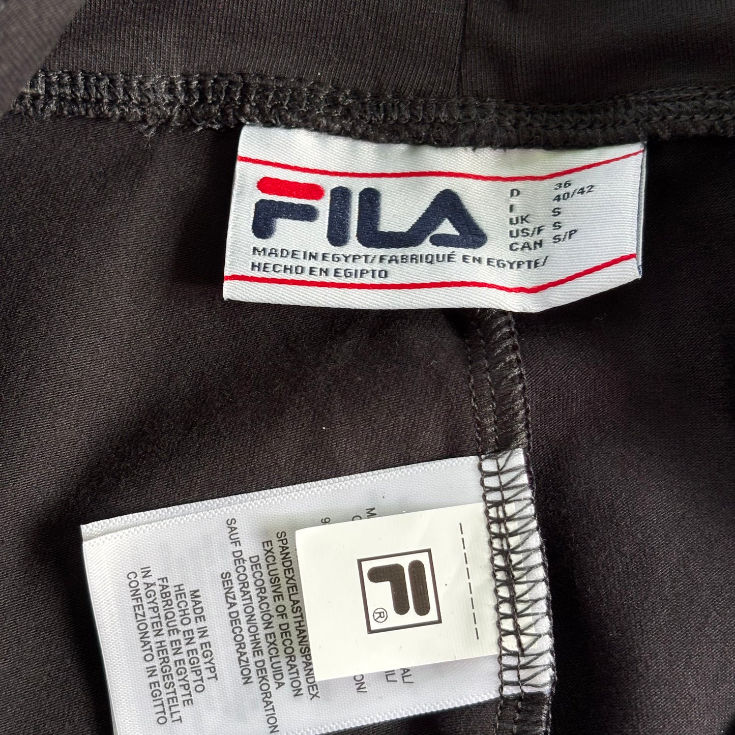 Athletic Leggings By Fila In Black, Size: S