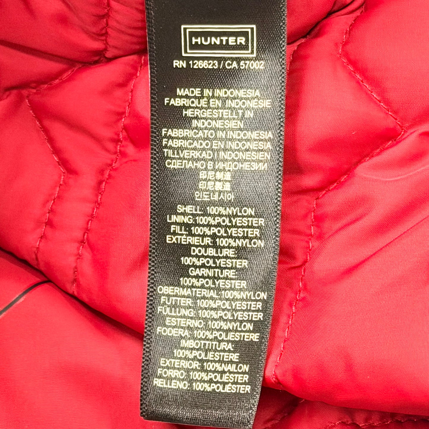 Jacket Puffer & Quilted By Hunter In Red, Size: L