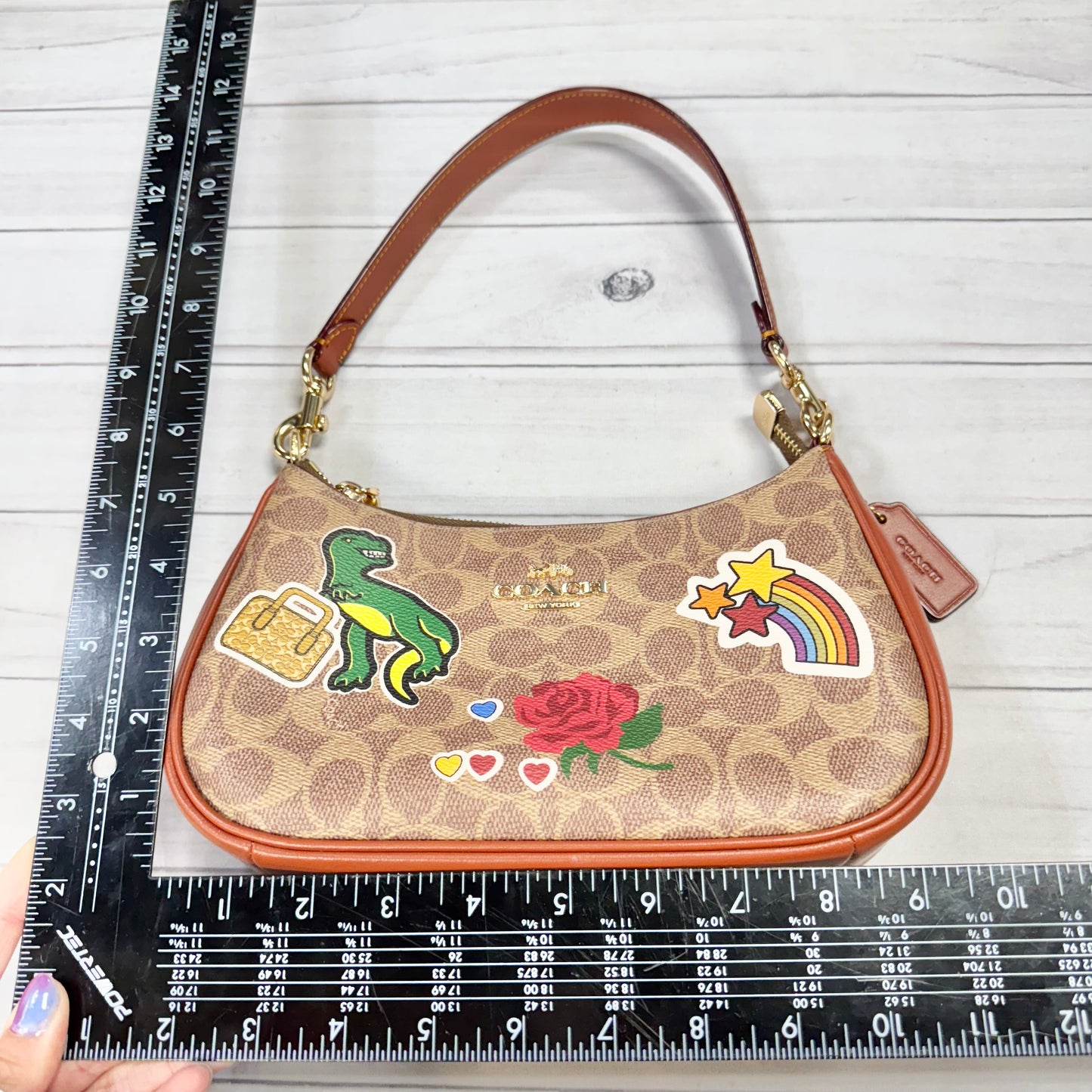 Handbag Designer By Coach, Size: Small