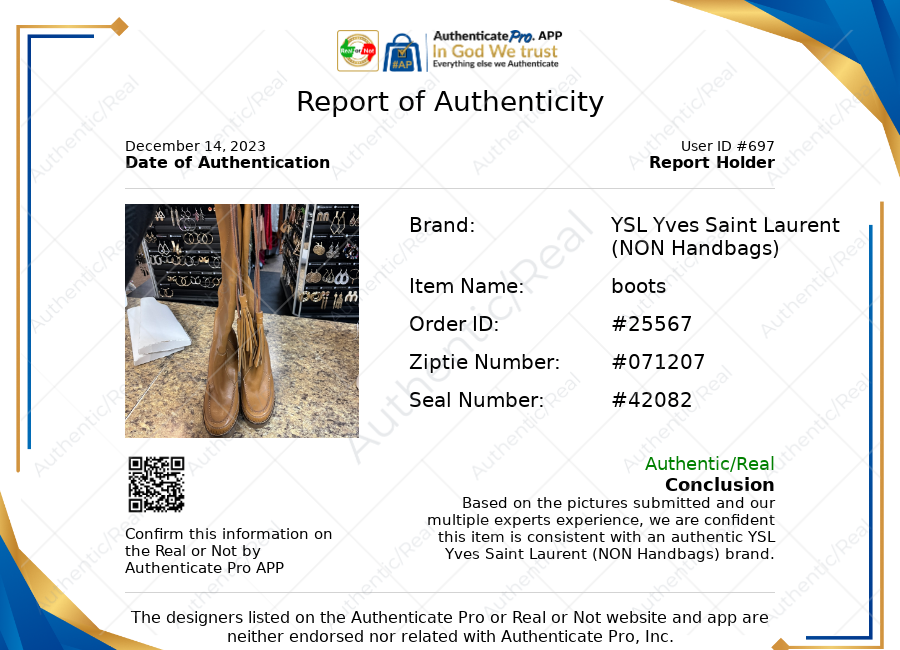 Boots Luxury Designer By Yves Saint Laurent  Size: 8