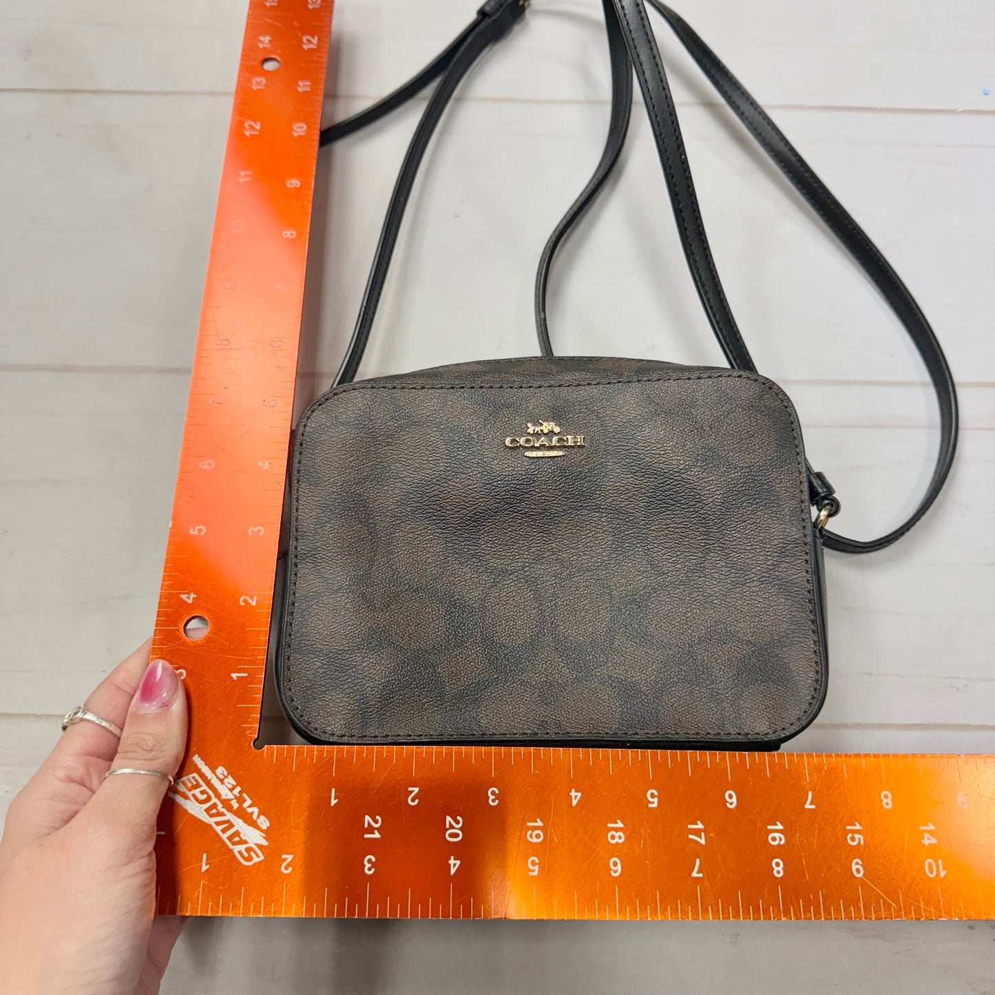 Crossbody Designer By Coach, Size: Small