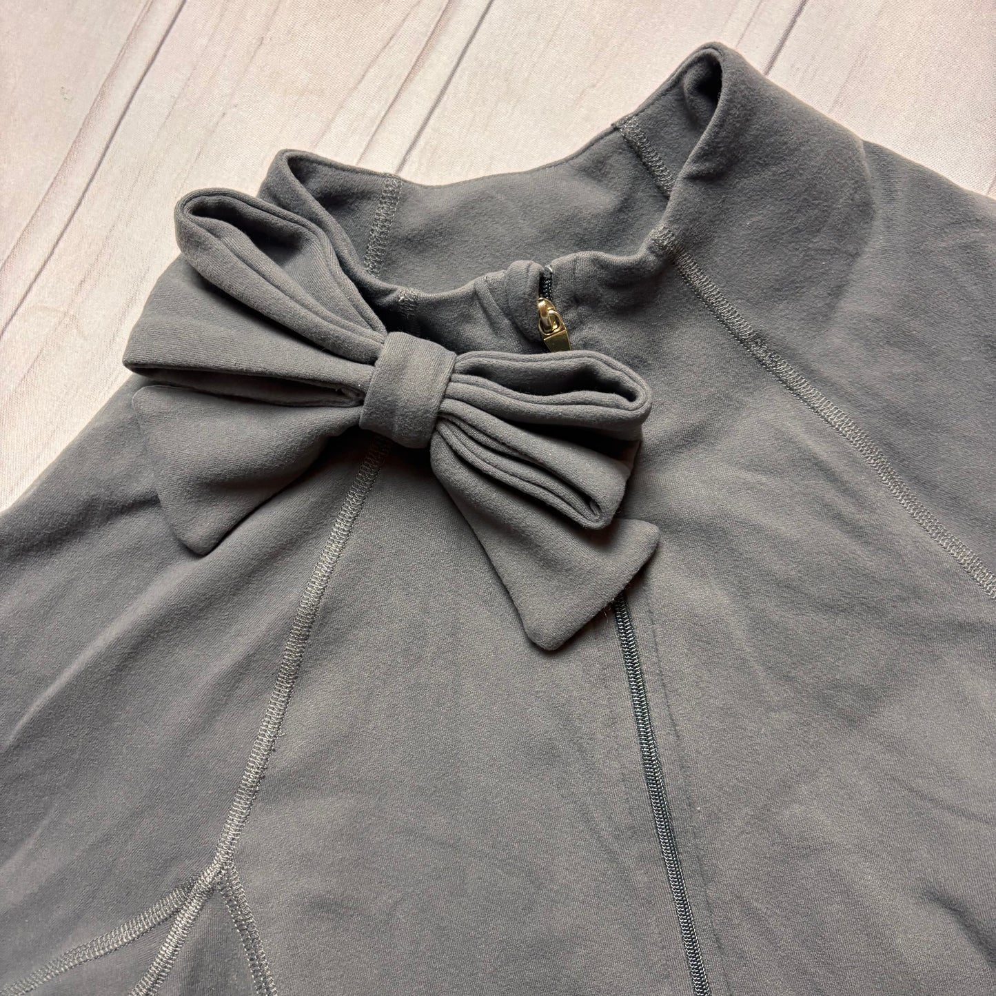 Athletic Jacket By Beyond Yoga In Grey, Size: L