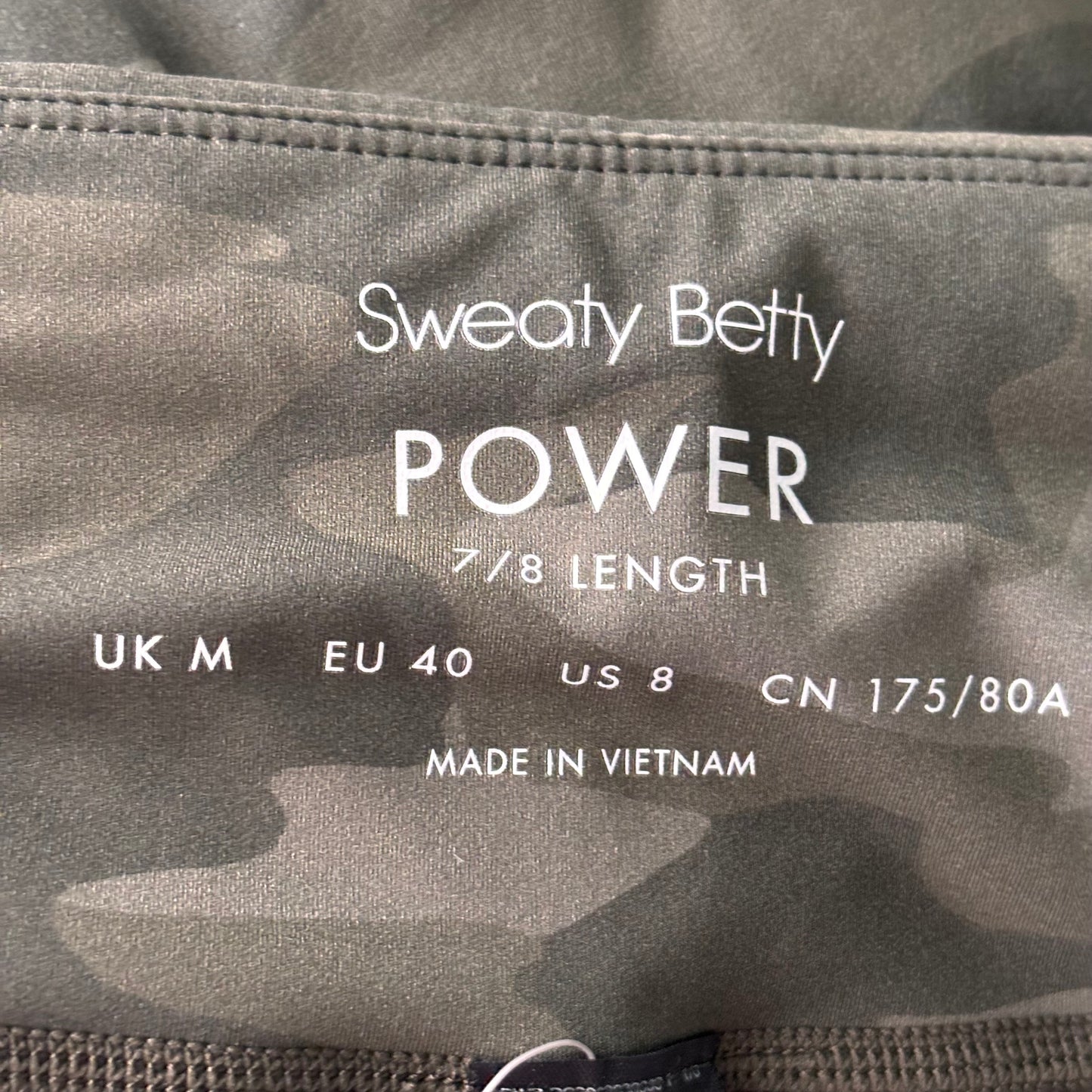 Athletic Leggings By Sweaty Betty In Camouflage Print, Size: M