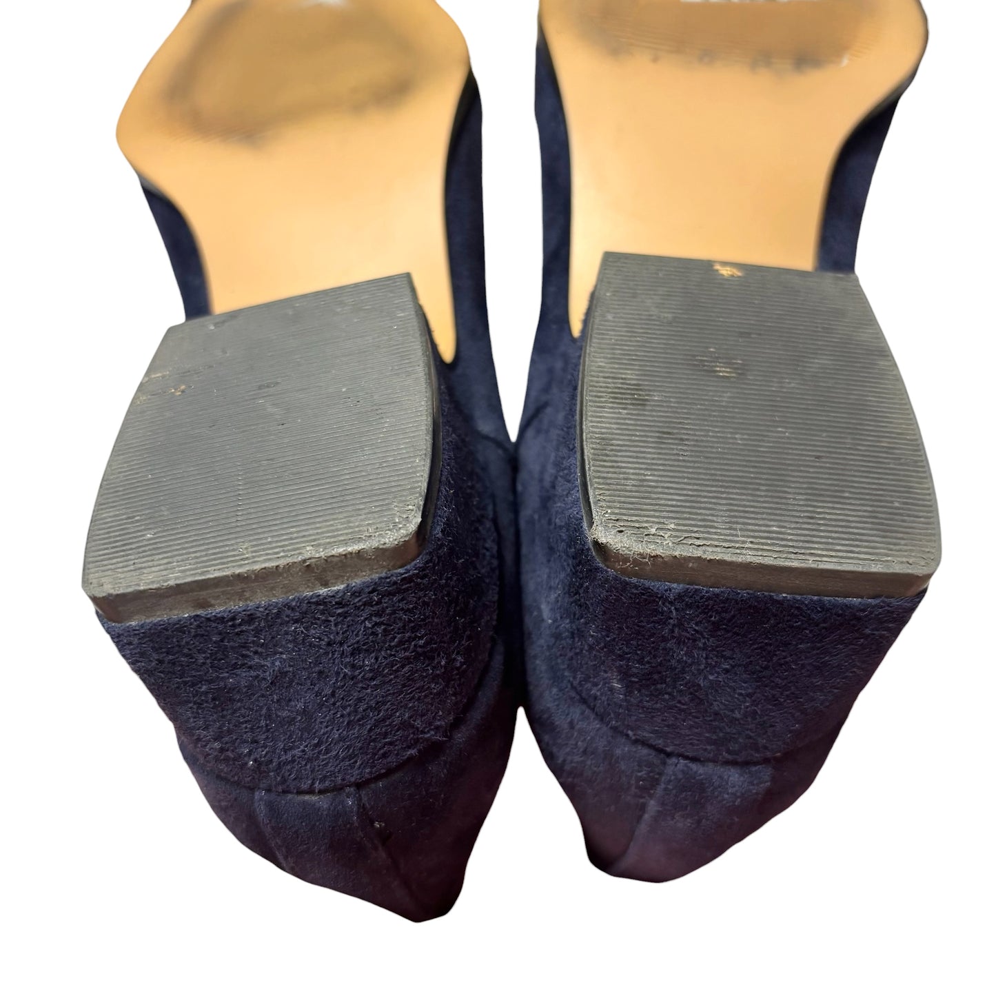 Boots Leather By Steve Madden In Navy, Size: 6.5