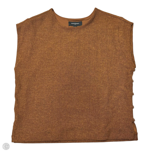 Top Sleeveless By Banana Republic In Brown, Size: S