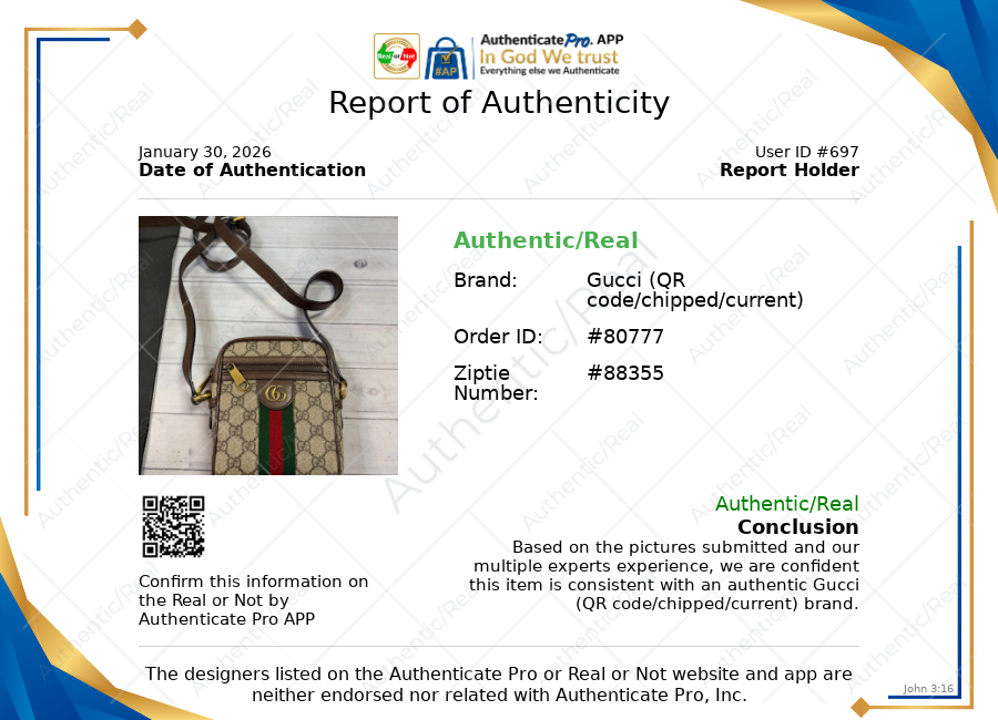 Crossbody Luxury Designer By Gucci, Size: Small