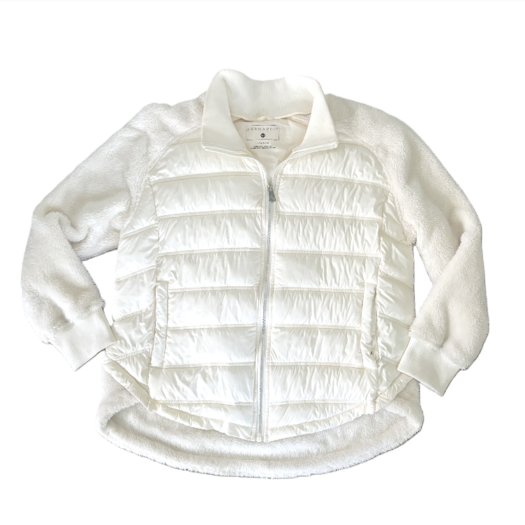 Jacket Puffer & Quilted By Bernardo In Cream, Size: L