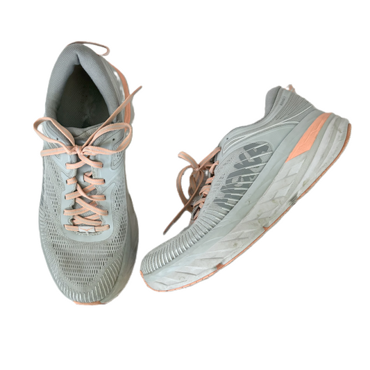 Shoes Athletic By Hoka In Grey, Size: 9