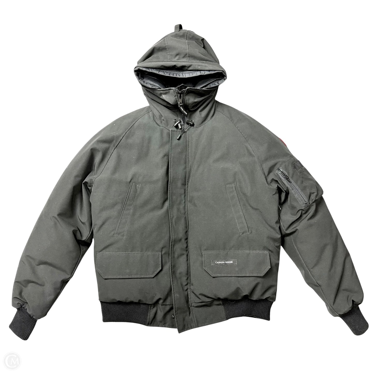 Coat Luxury Designer By Canada Goose In Black, Size: L